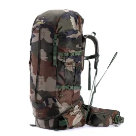 Tripole Terra Backpacking and Trekking Rucksack with Front Opening, Rain Cover and Metal Frame | Indian Army | 50 Litres