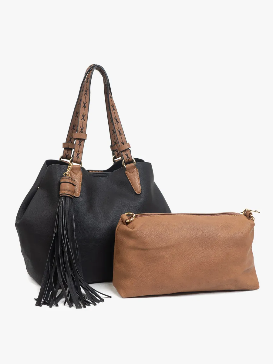 Aliza Large Tassel Satchel