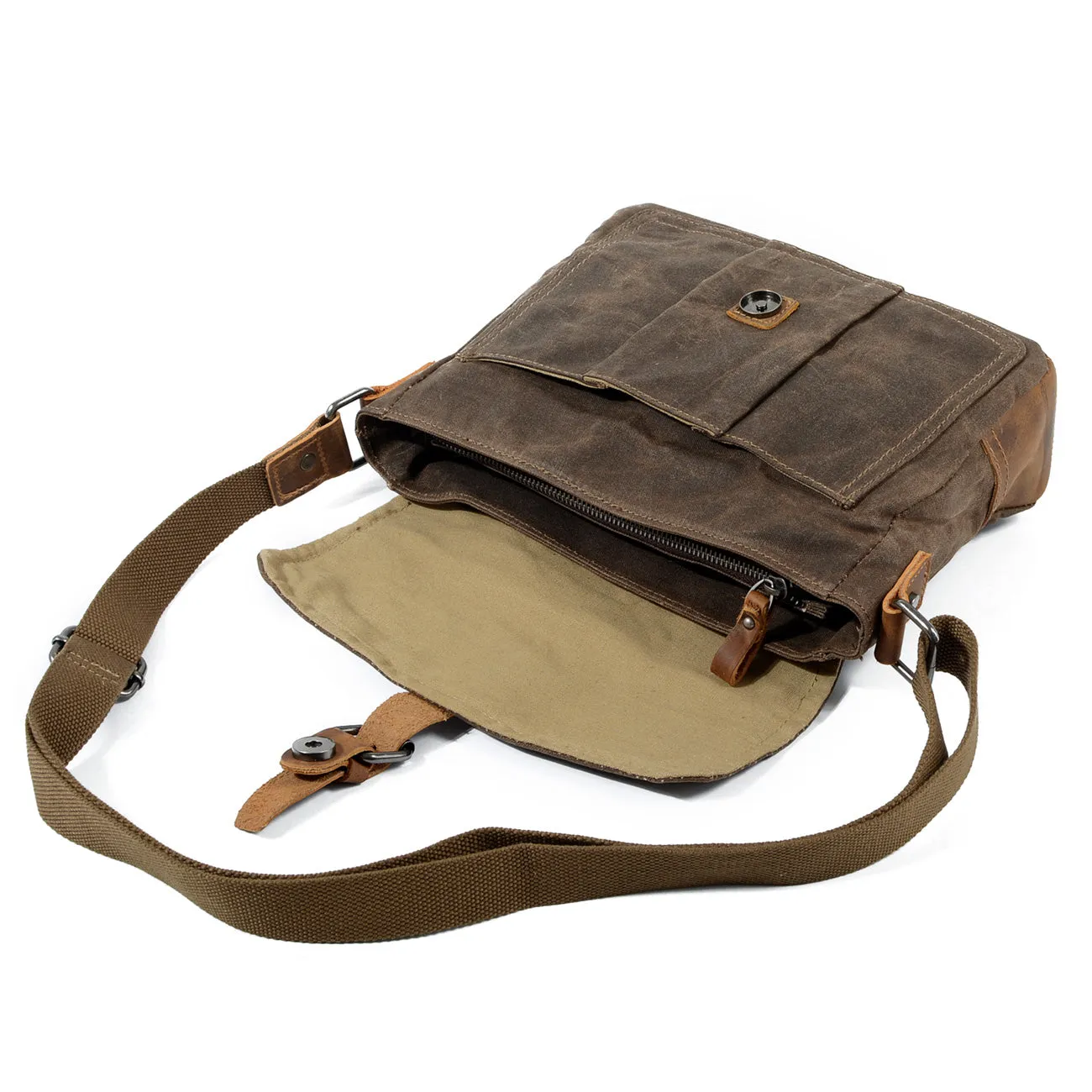 Arxus new retro Messenger bag casual canvas Messenger bag waterproof cross section