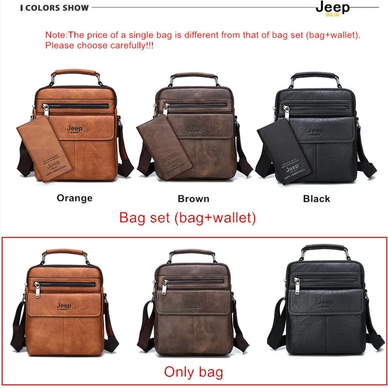 Brand Men's Crossbody Shoulder Bags High quality Tote Fashion Business Man Messenger Bag Big Size Split Leather Bags