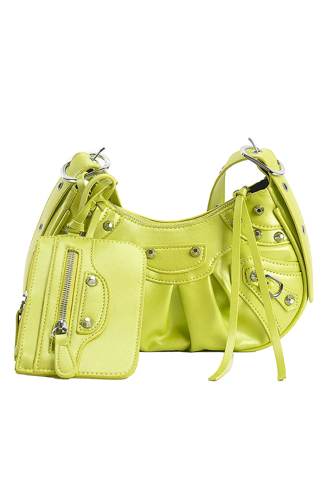 BRICKE - STUDDED HOBO BAG