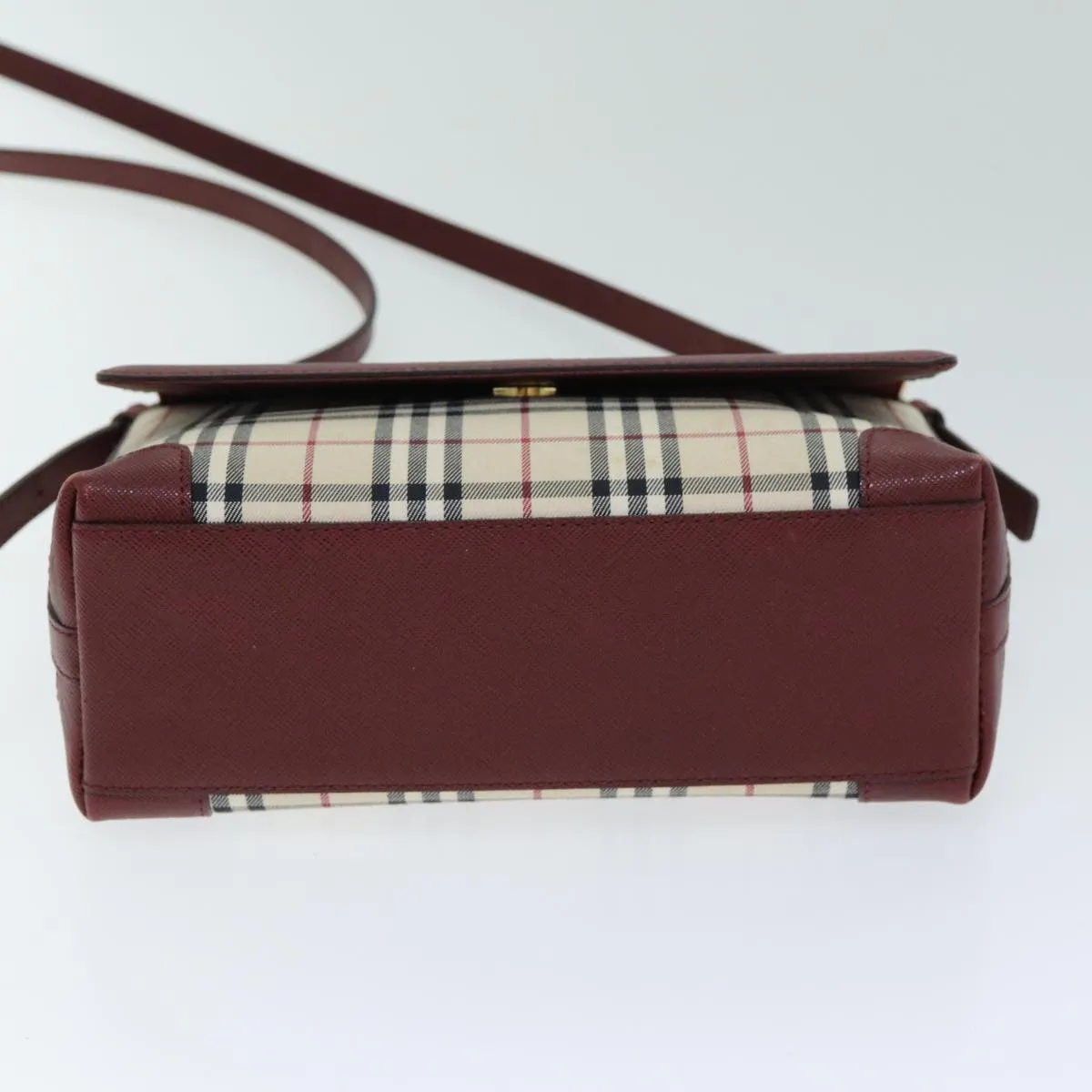 BURBERRY Nova Check Shoulder Bag Canvas Beige  yk13163