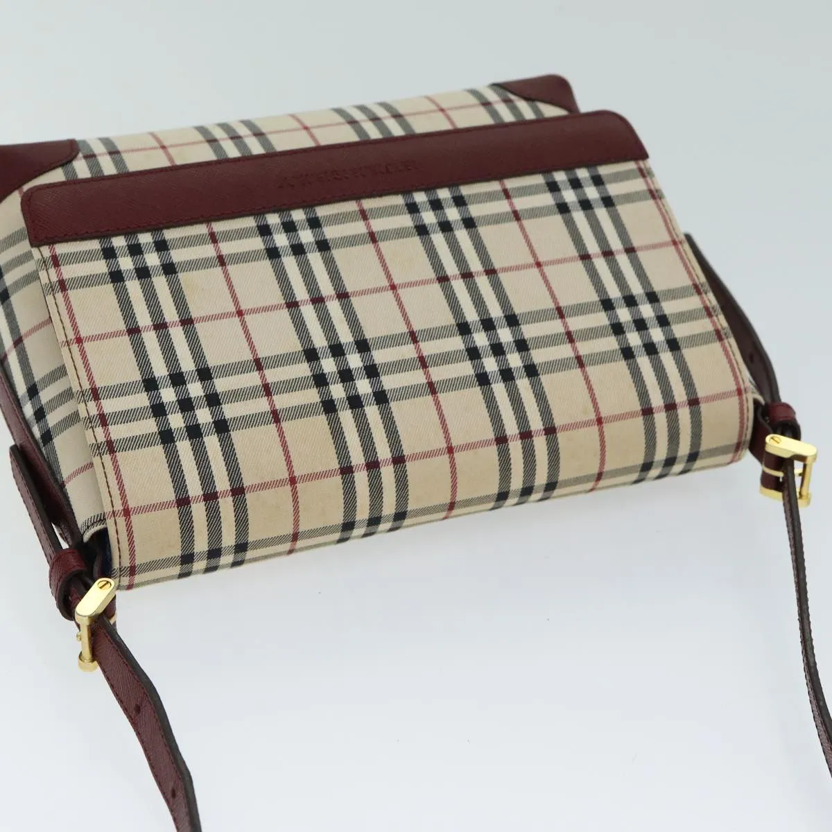 BURBERRY Nova Check Shoulder Bag Canvas Beige  yk13163