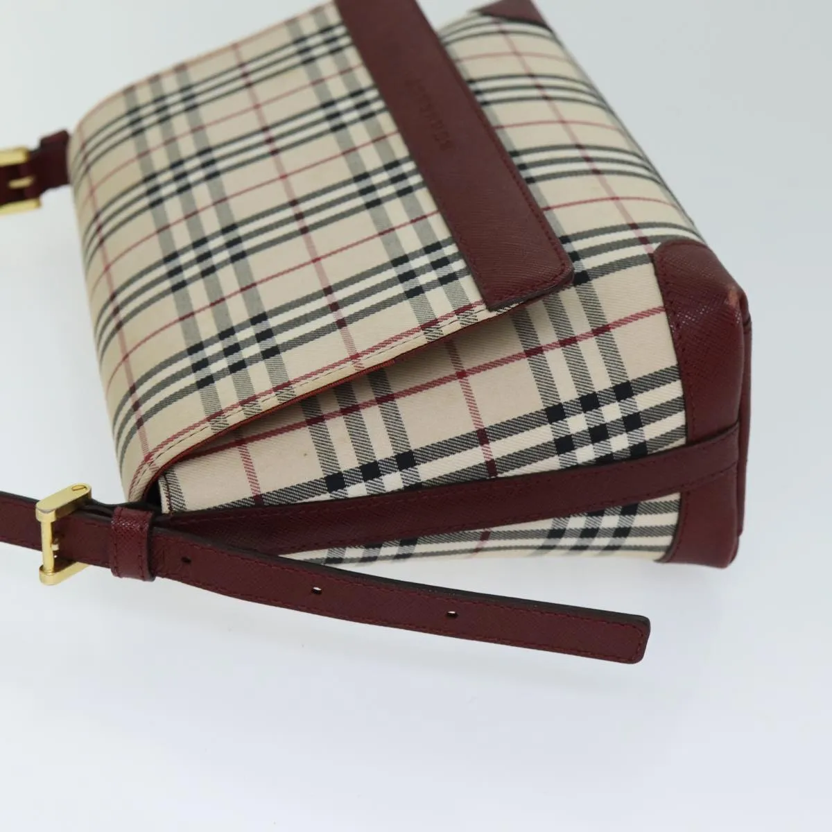 BURBERRY Nova Check Shoulder Bag Canvas Beige  yk13163