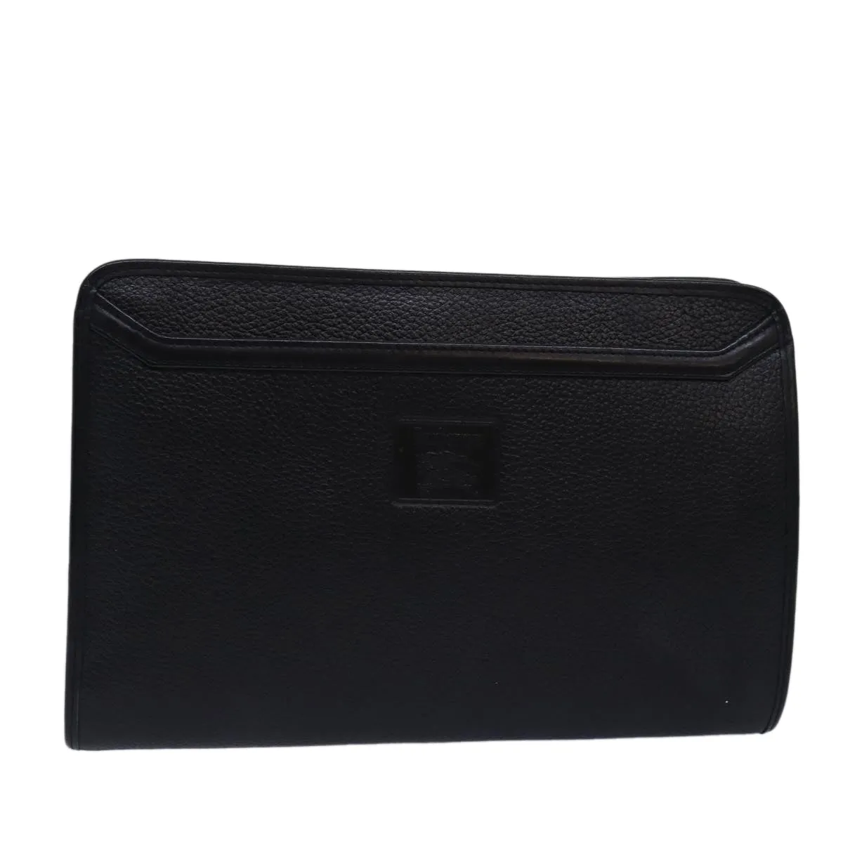 BURBERRYSs Clutch Bag Leather Black  bs15137