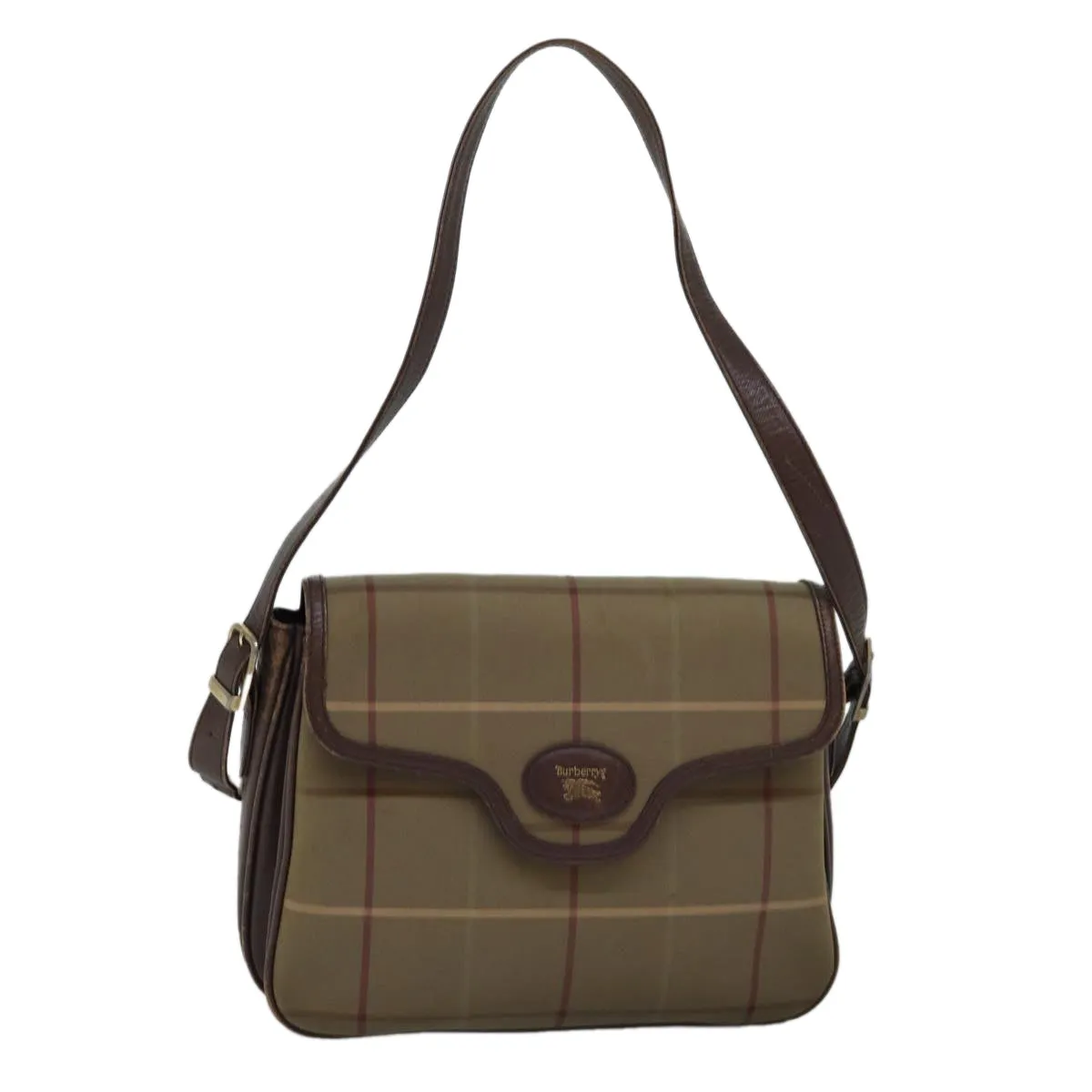 BURBERRYSs Nova Check Shoulder Bag Canvas Beige Brown  ep4359