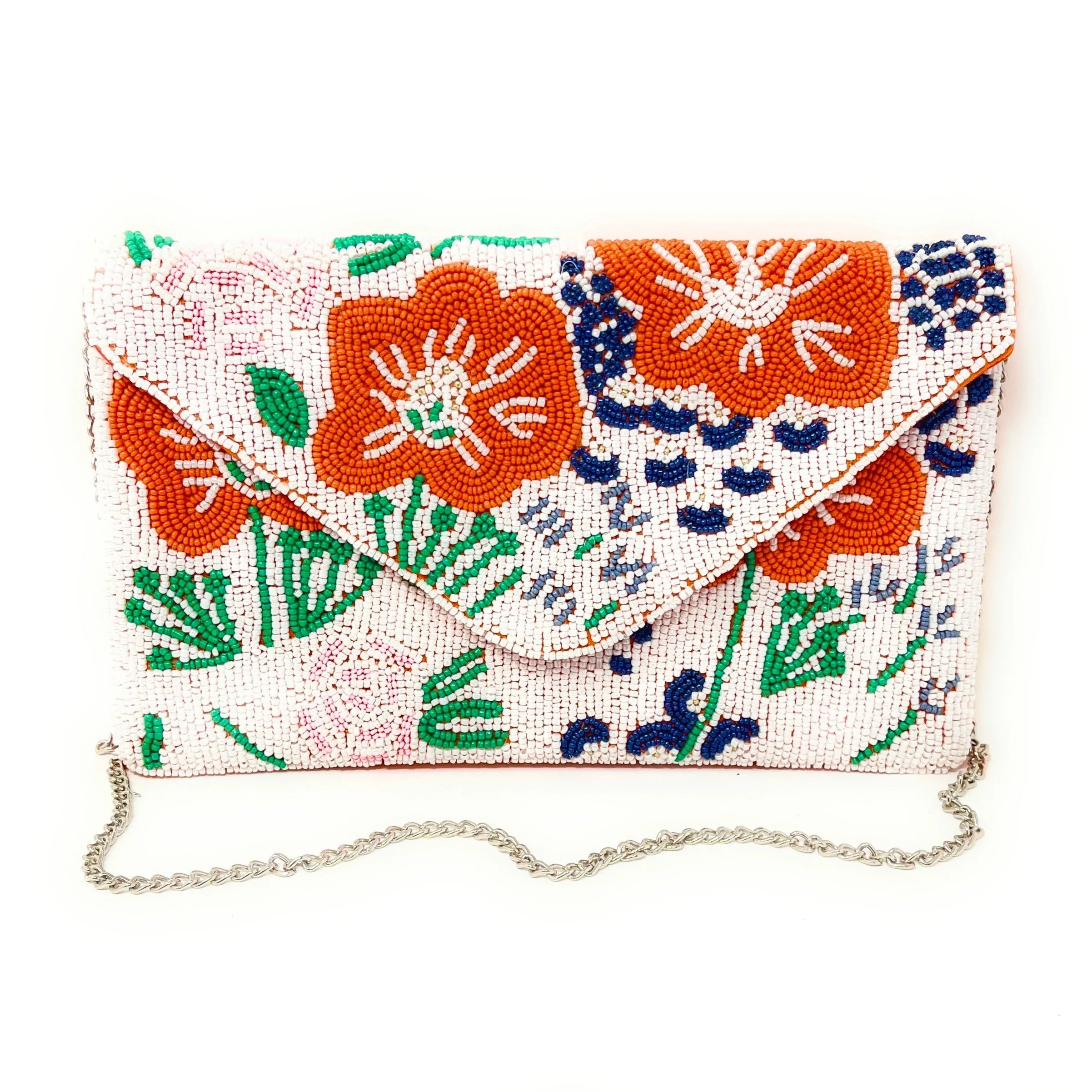 Camellia Beaded Clutch Purse