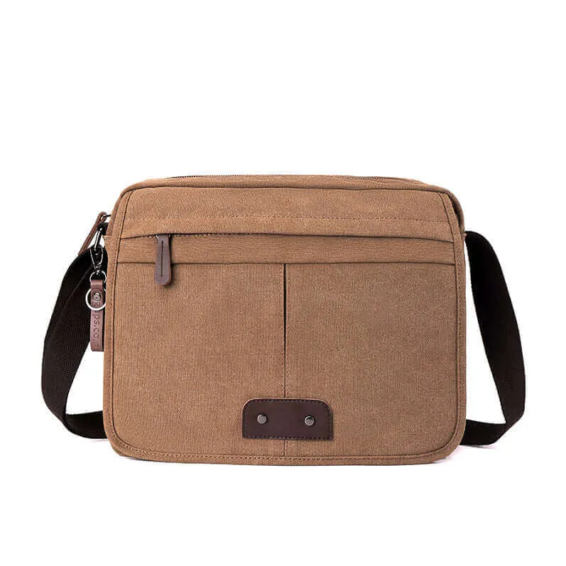 Canvas Messenger Bag | Fits 13.3 Inch Laptop