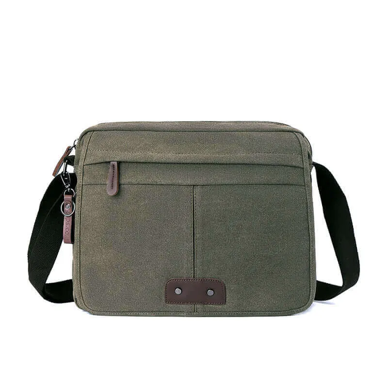 Canvas Messenger Bag | Fits 13.3 Inch Laptop