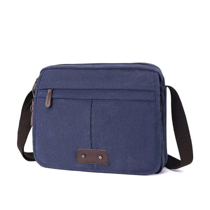 Canvas Messenger Bag | Fits 13.3 Inch Laptop