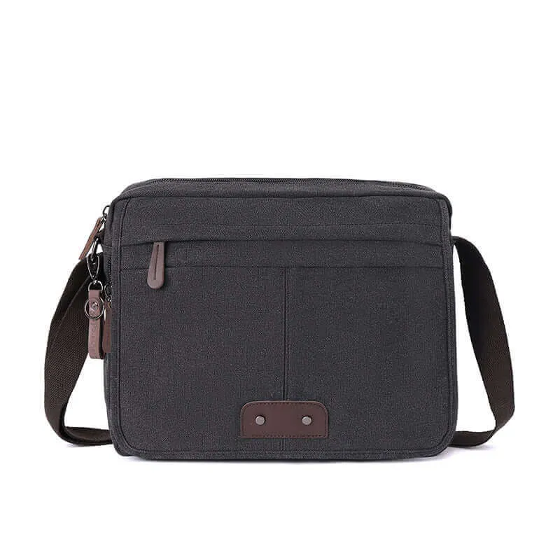 Canvas Messenger Bag | Fits 13.3 Inch Laptop