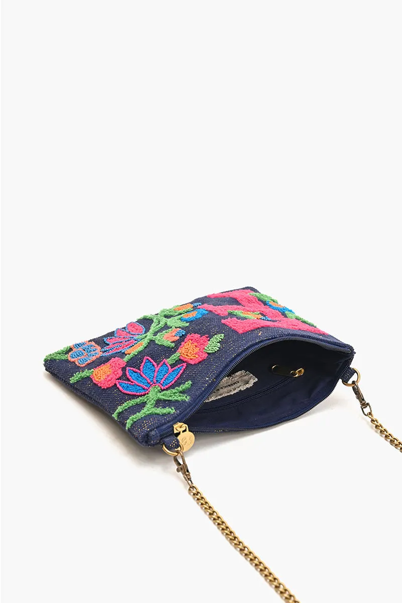 F Floral Crossbody Bag