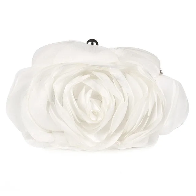 Fashion Flower Design Evening Purse-for Bride or Evening Wear Clutch