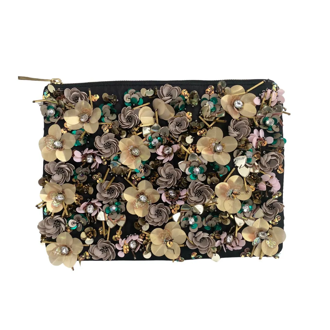 Floral Embellished Clutch Bag