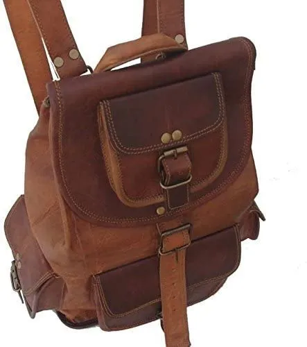 Leather Bag Vintage Handmade Trendy Backpack Bag