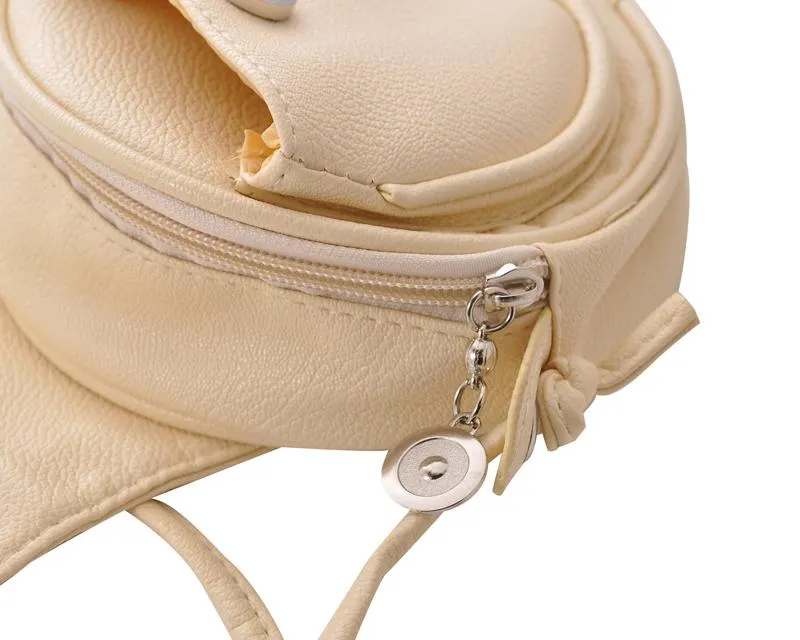 Lovely PU Leather Shoulder Bag - White