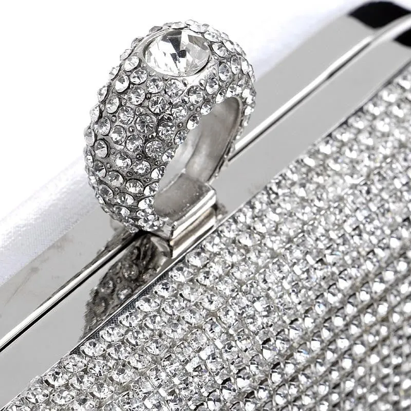 Luxy Moon Clutch Bags for Wedding Tassel Diamond Clutch