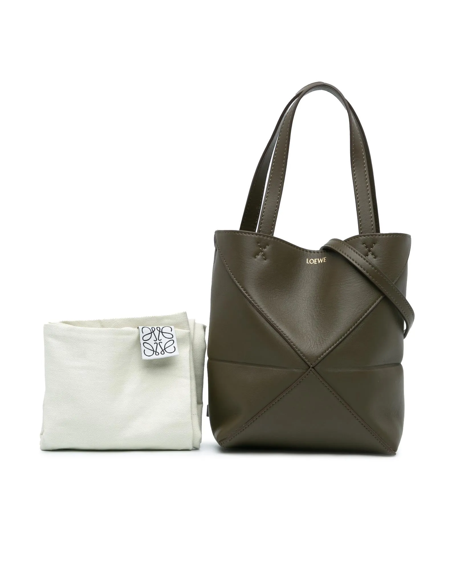 Mini Leather Tote with Detachable Shoulder Strap