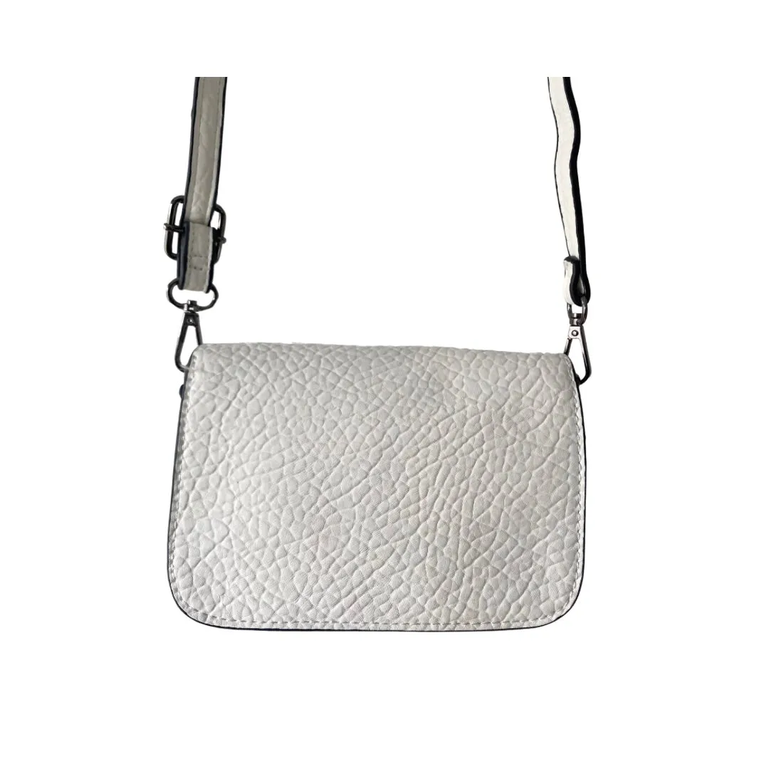 Mini Satchel Crossbody Belt Bag White