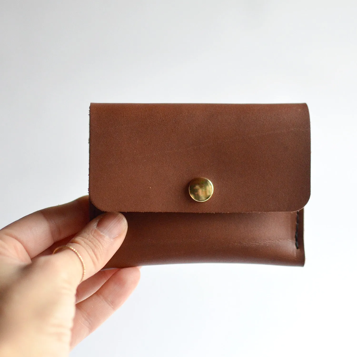 Mini Wallet - Honey Leather