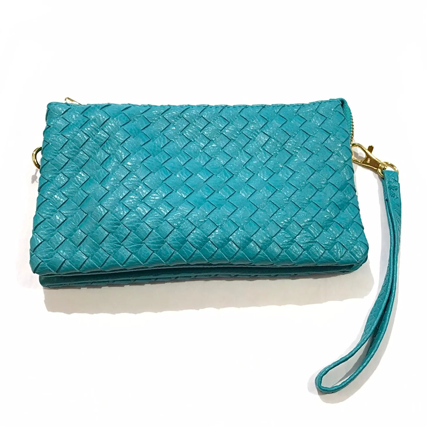 Molly Basket Woven Wallet Clutch Crossbody Handbag