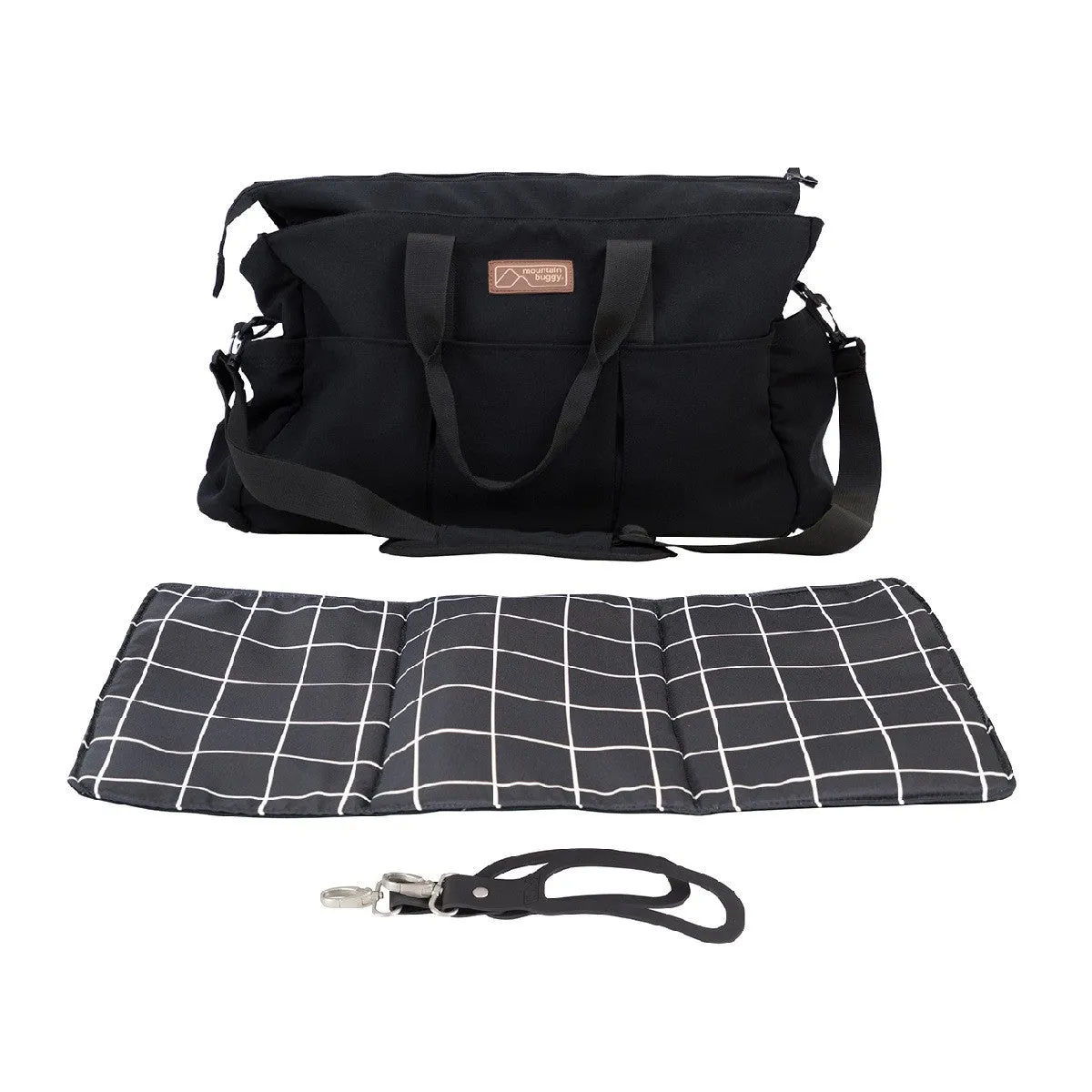 Mountain Buggy Double Satchel Changing Bag (Grid)