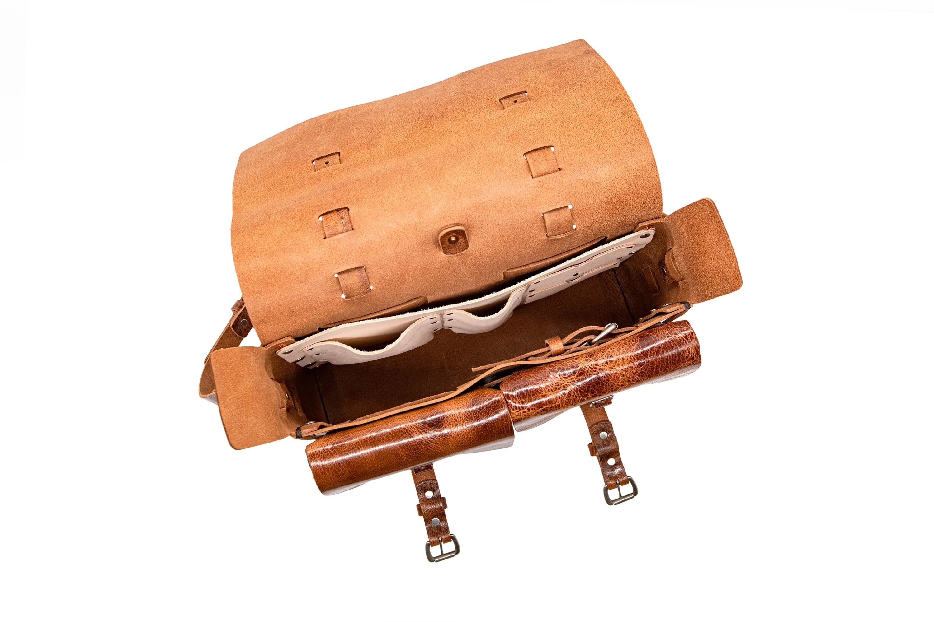 No. 4316 - Bohemian Leather Satchel