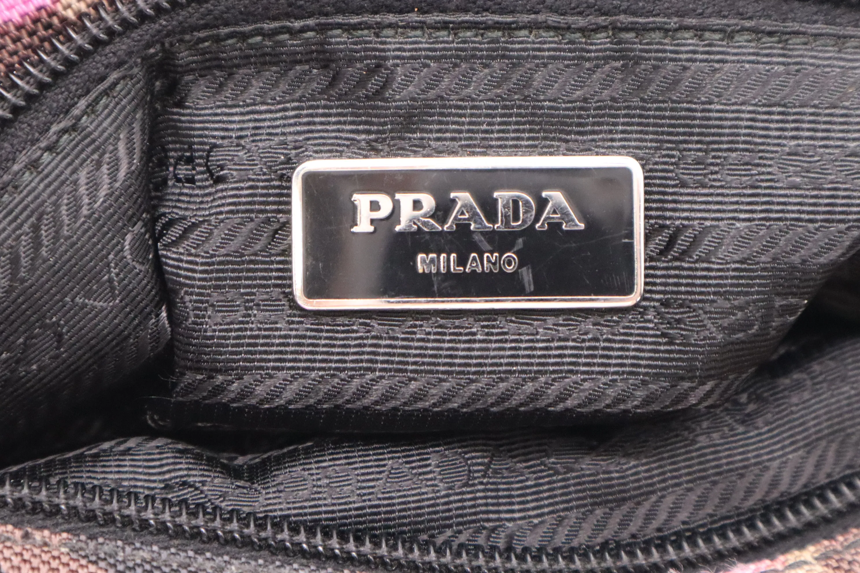 Prada Crossbody in Pink Camouflage Canvas