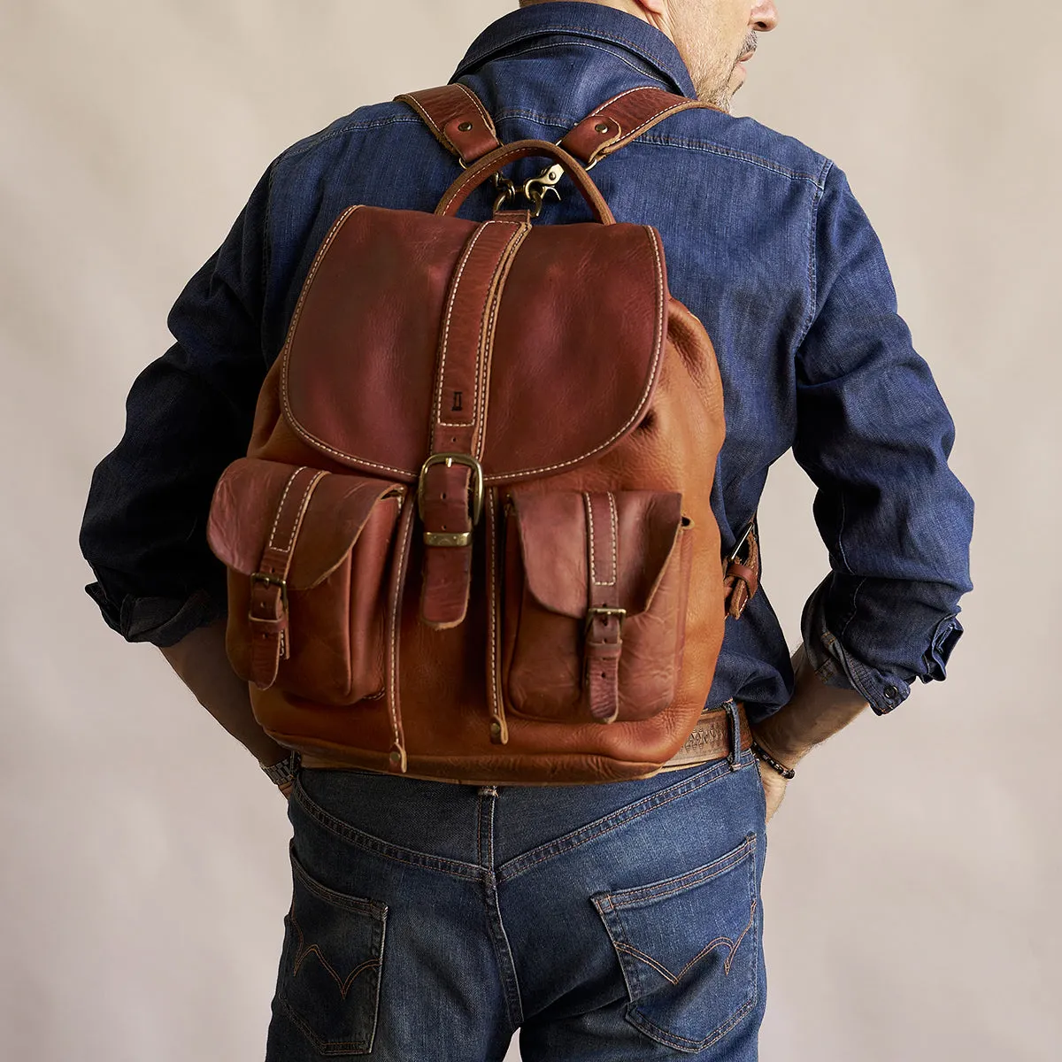 Stone-Washed Rucksack No.180