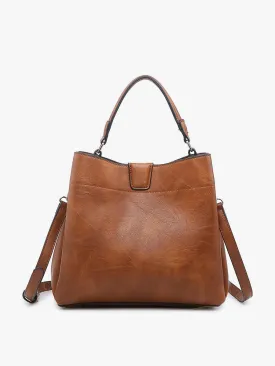 Tati Satchel w/ Shoulder Strap - Brown