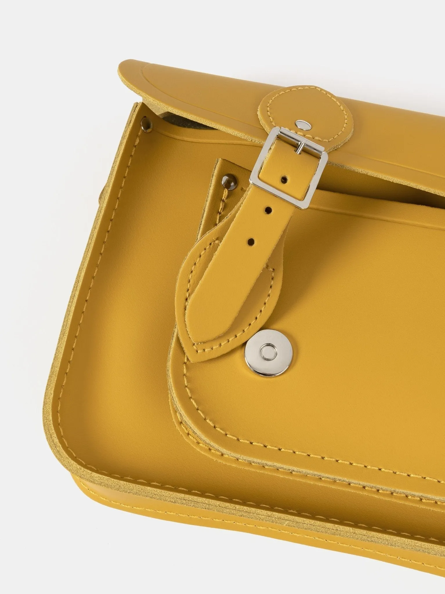 The 11 Inch Satchel - Mustard Matte