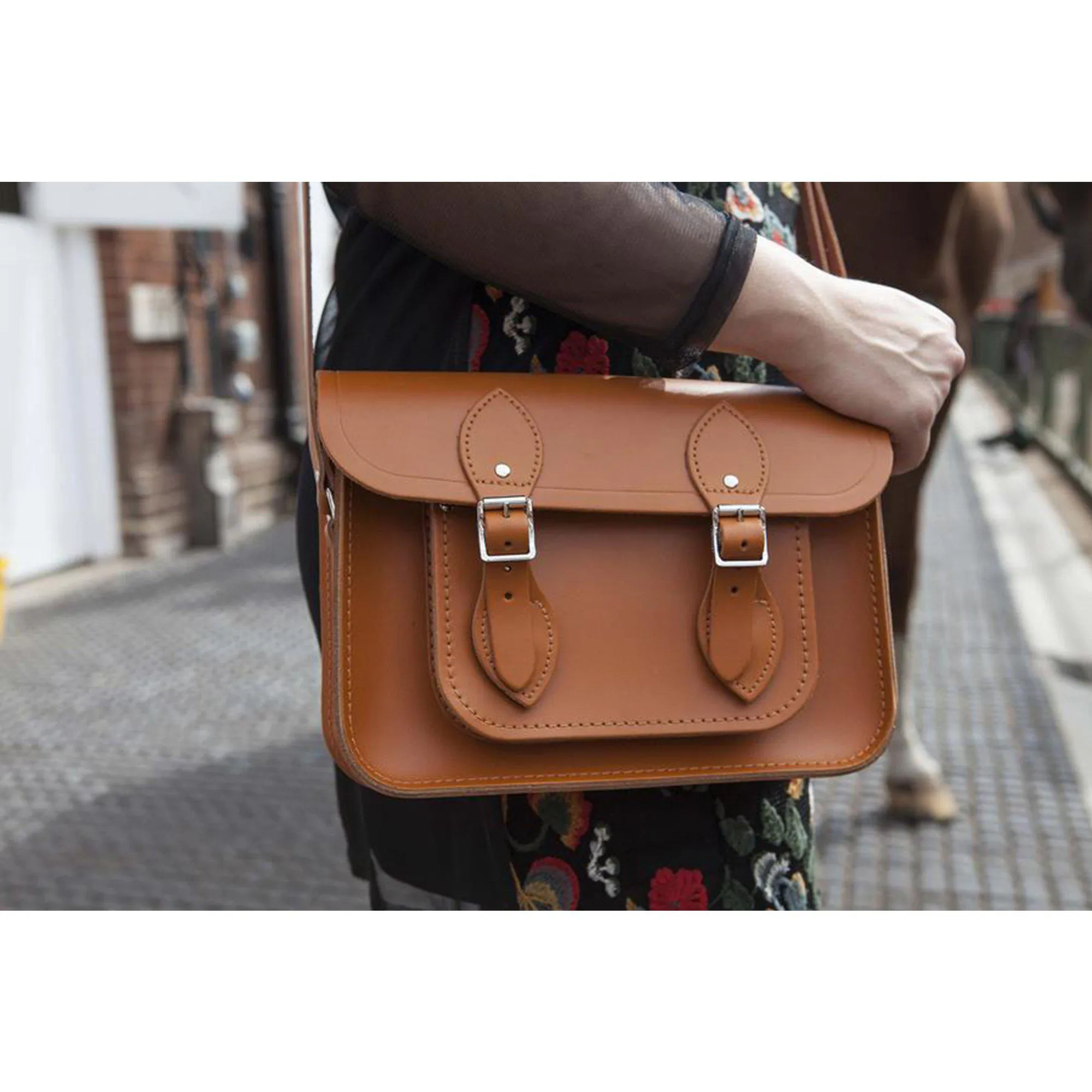 The 11 Inch Satchel - Ochre