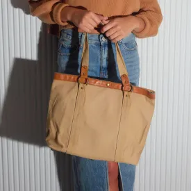 Vintage 1970s Cotton Canvas Tote