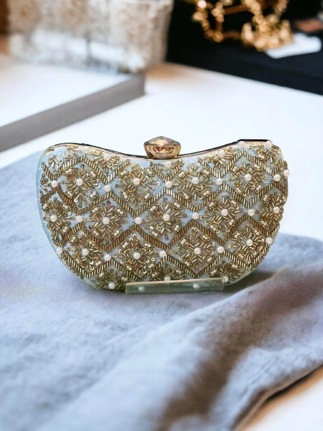 Womens Partywear Clutch Bag